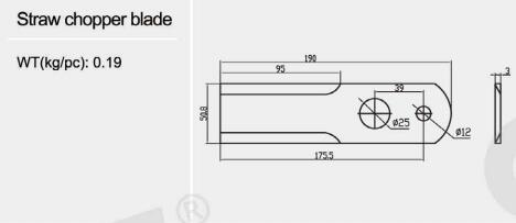 Straw Chopper Blade Cutting Blade Combine Harvester(图7)