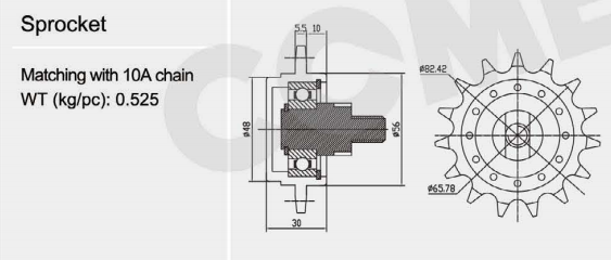 673329.1 sprocket for combine harvester parts(图3)