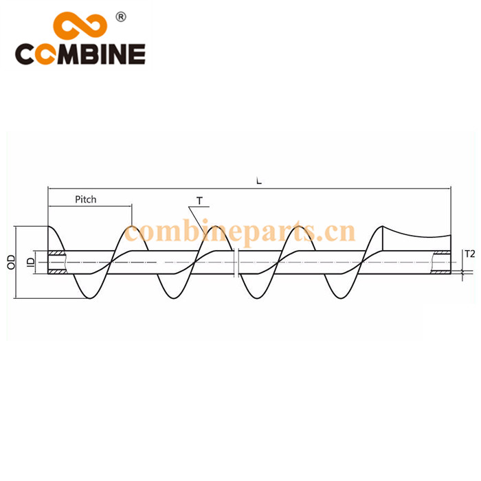 Shaftless Engineered Shaftless Screw Conveyors Grain(图3)