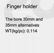 H103046 Agricultural Machinery Parts Of Harvest Nylon Plastic Finger Holder replacement for JD, CLAAS, CNH(图3)