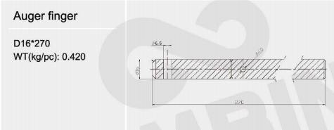 4C4062 (84980892) finger for combine harvester(图3)