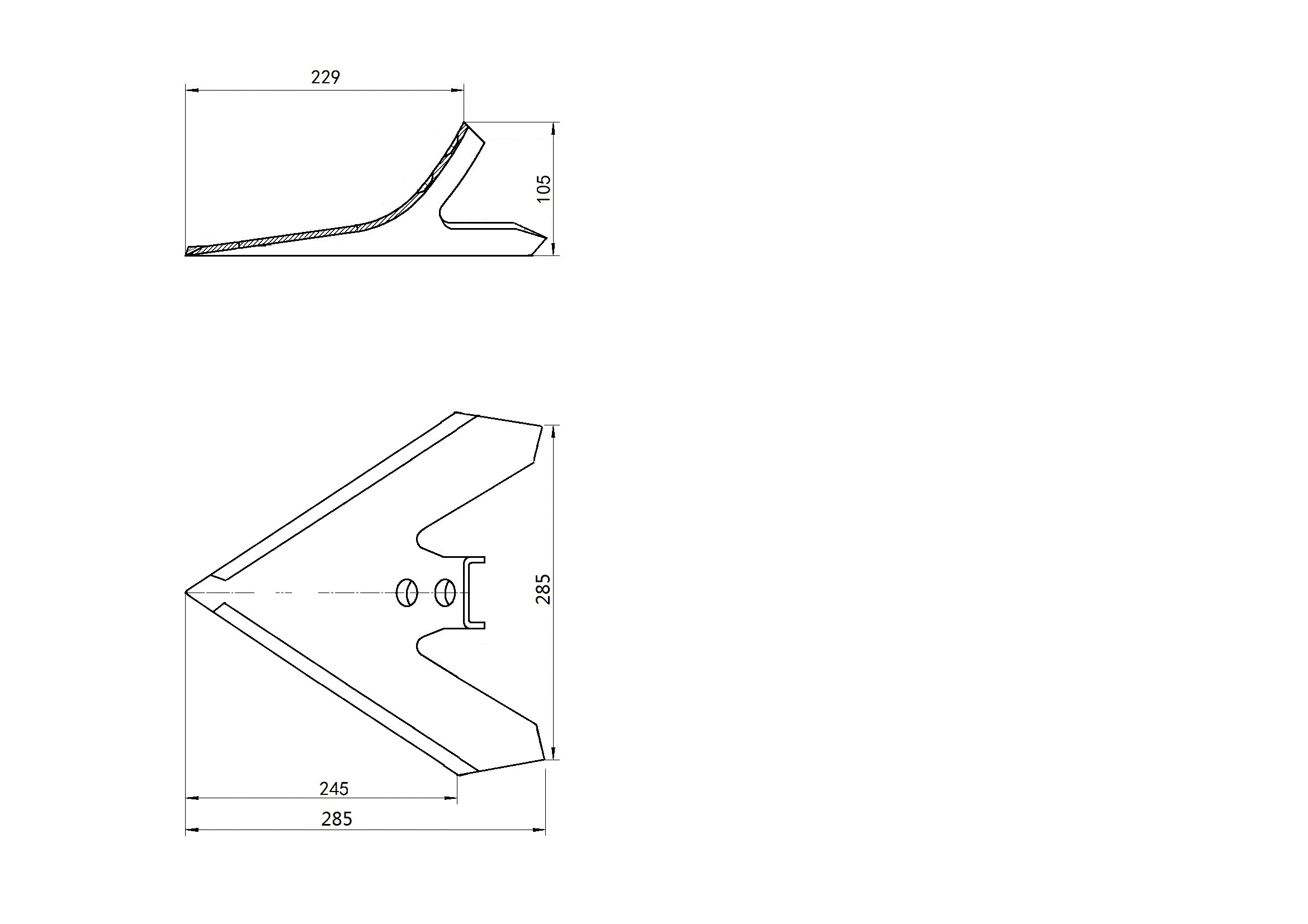 simple and durable cultivator shovel sweep for tillage(图5)