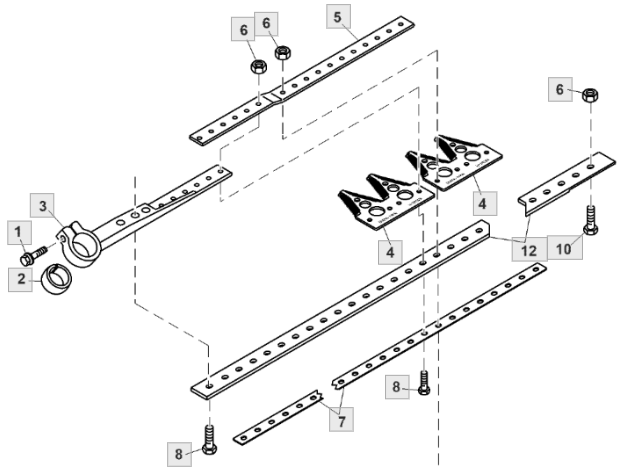 Agricultural machinery parts for combine harvester twin knife sections H163131, H153329(图3)
