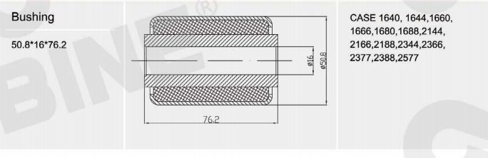 87538600 New Aftermarket Replacement Chaffer Frame Bushing for C-ase IH Combine Models 1640, 1640(图17)