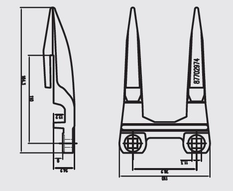 Agricultural Machinery Spare Parts Forged Knife Guard Knife Finger for JD , CLAAS , Case IH(图13)